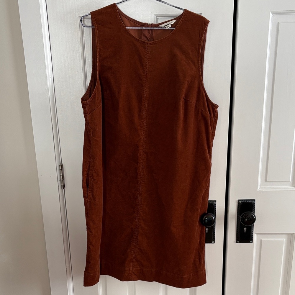 Boden Rich Brown Sleeveless Mini Dress